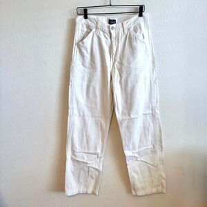 LEVI'S Jeans White Hickory Stripe Cargo Carpenter Utility Denim Pants Mens 30X32